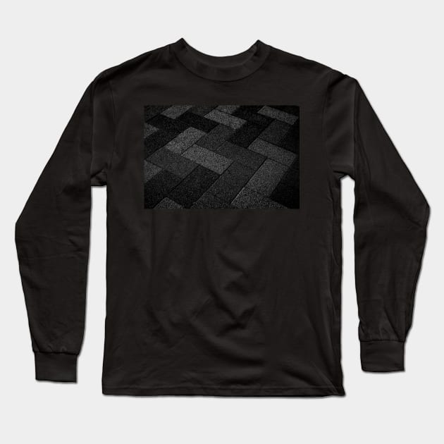 Zigzag Bricks Abstract Long Sleeve T-Shirt by axp7884
